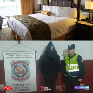HOMBRE FUE DETENIDO EN ENCARNACIÓN POR ESTAFA EN HOTELES - «TVS DIGITAL»