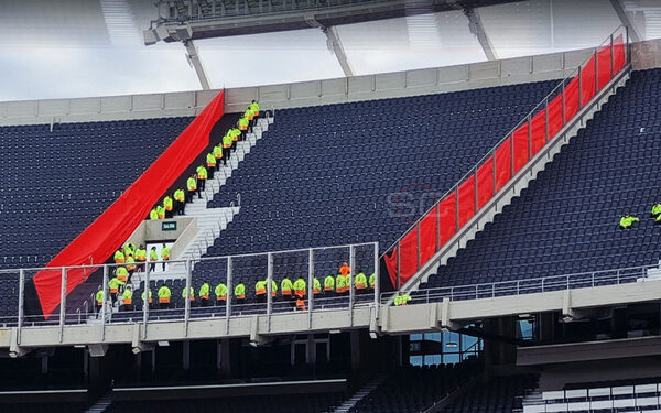 Popular / ¡Así preparan el cerco de seguridad en la bandeja de hinchas liberteños en el Monumental!