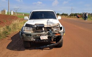 Conductor de motocarga sufre lesiones en accidente
