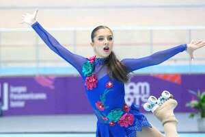 Patinaje artístico: Paloma García vuela como escolta - Polideportivo - ABC Color