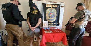 SENAD desarticula punto de venta de drogas en Coronel Oviedo