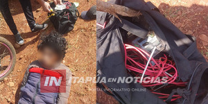 APREHENDEN A HOMBRE HURTANDO CABLES EN ENCARNACIÓN