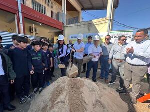 Inician construcción de nueva cocina, comedor y depósito en la Escuela San Francisco de Cambyretá