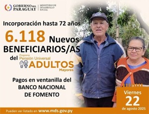 Más de 6.100 personas de 72 años se suman al programa Adultos Mayores - ADN Digital