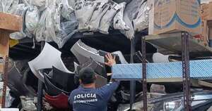 Diario HOY | Incautan numerosa cantidad de autopartes de dudosa procedencia en Asunción y Villeta
