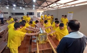 Chiquitunga visita el Centro Penitenciario de Minga Guazú