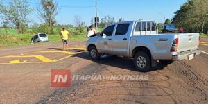 ACCCIDENTE DE TRÁNSITO DEJÓ DAÑOS MATERIALES EN CNEL. BOGADO