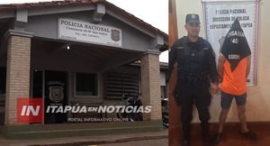 DETUVIERON A SUJETO BUSCADO POR UN HURTO EN ENCARNACIÓN
