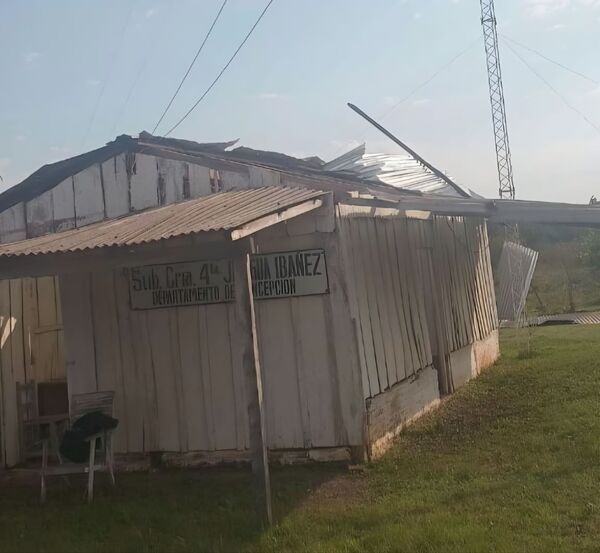 Temporal también golpeó a la Subcomisaría de Jhugua Ibáñez - Concepción al Día