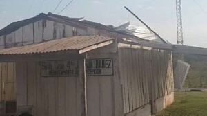 Temporal dejó sin techo Subcomisaría en Concepción