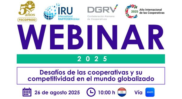 Cooperativismo en debate: webinar internacional sobre desafíos y competitividad