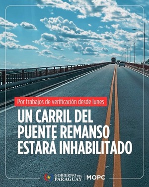 Cerrarán media calzada del puente Remanso del 25 al 28 de agosto - ADN Digital
