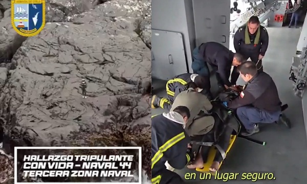 Video muestra el dramático rescate del paraguayo entre las rocas y el mar en Chile - OviedoPress
