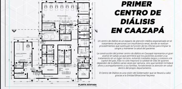 Yacyretá financiará la construcción de un Centro de Diálisis en el Hospital Regional de Caazapá