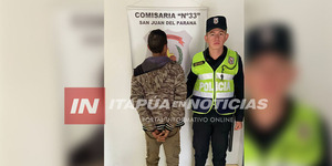 DETIENEN A SUJETO CON DOS ÓRDENES DE CAPTURA EN SAN JUAN DEL PARANÁ