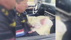 Milagros, la bebé abandonada por su mamá y rescatada por la policía