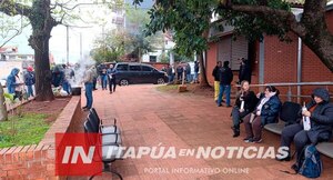 JORNADA DE PROTESTA DE FUNCIONARIOS DE LA ANDE EN ENCARNACIÓN