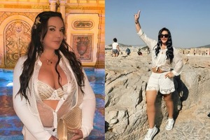 Zuni Castiñeira recibió feroz jeja'o por tocar un monumento histórico en Grecia - Teleshow