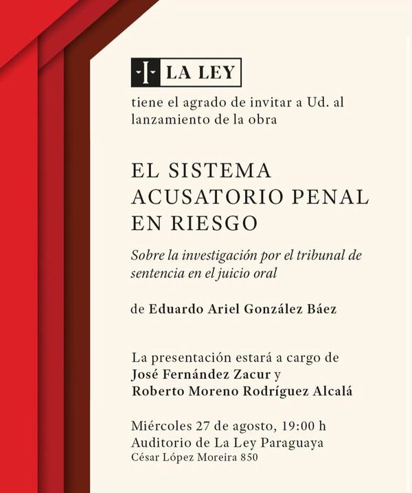 El abogado Eduardo González presentará su libro: “El Sistema Acusatorio Penal en Riesgo” - PDS RADIO Y TV