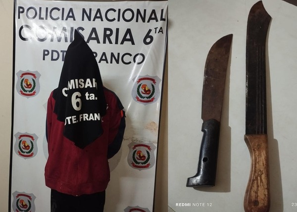Hombre ebrio atacó con machete a su pareja en Presidente Franco - ADN Digital