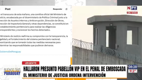 Escandalosos lujos en celdas VIP en Penal de Emboscada: Tenía hasta un jacuzzi para narcos