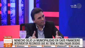 "Nenecho" dejó la Municipalidad en caos financiero