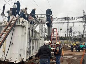 Subestación de Horqueta es repotenciada con un nuevo transformador de potencia - trece