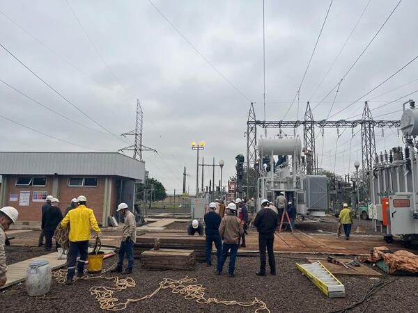 ANDE repotencia subestación de Horqueta con un nuevo transformador de potencia | Unicanal