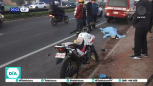 Peatón fallece tras ser impactado por un motociclista en Limpio