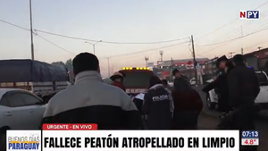 Tragedia en Limpio: Peatón fallece tras ser atropellado por una motocicleta