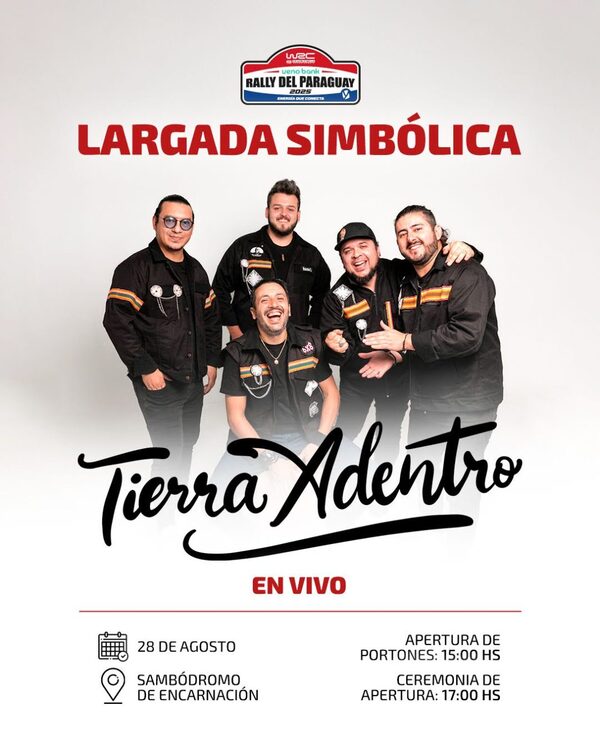 Shows musicales en el Fan Zone por la largada simbólica del Rally del Paraguay