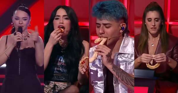 La Nación / ¡Fiesta paraguaya en La Voz! Nath Aponte repartió chipa a los coaches