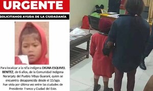 Alto Paraná: localizan a niña indígena que llevaba más de una semana desaparecida – Prensa 5