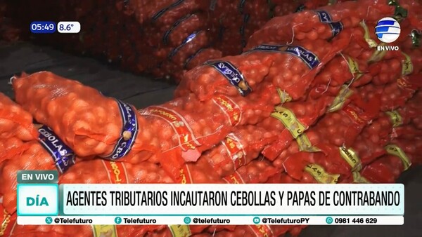 Operativo anticontrabando: Incautaron cebollas y papas en Capiatá y Coronel Oviedo
