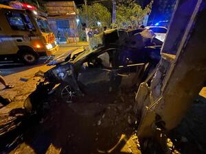 Joven conductor protagoniza aparatoso siniestro vial en San Antonio