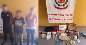 Diario HOY | Ladrones fueron sorprendidos robando utensilios y antigüedades de una casa en Asunción