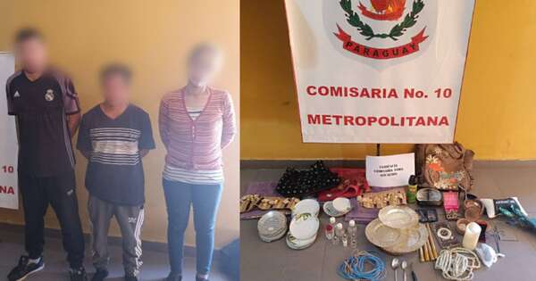 Diario HOY | Ladrones fueron sorprendidos robando utensilios y antigüedades de una casa en Asunción