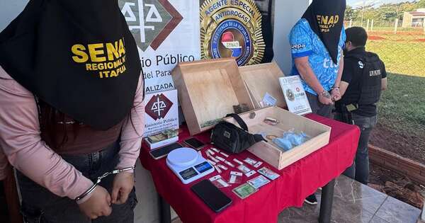 La Nación / Detienen a pareja que tenía en su poder 600 dosis de cocaína en Encarnación