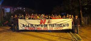 San Ignacio: vecinos inician manifestación permanente en contra de la planta de tratamiento de residuos cloacales - Nacionales - ABC Color