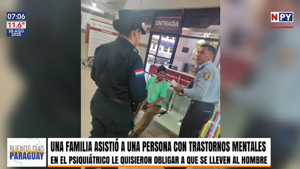 Familia asistió a un hombre con “retraso mental” pero en psiquiátrico le exigieron hacerse cargo