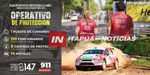MINNA ACTIVA OPERATIVO DE PROTECCIÓN DURANTE EL RALLY MUNDIAL EN ITAPÚA