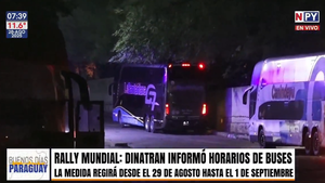 Mundial de Rally: Dinatran refuerza servicios de buses y pasaje no debe subir