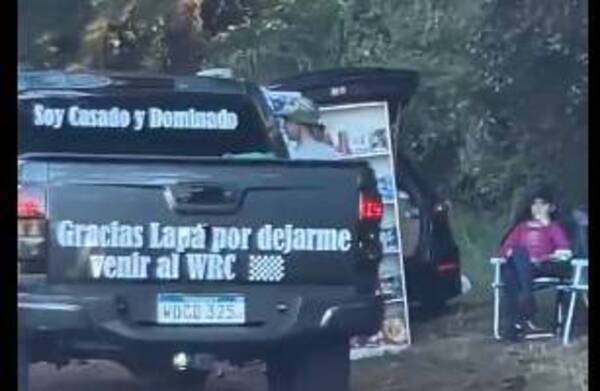 ¡Atendé cómo se van marcados algunos casados al rally!