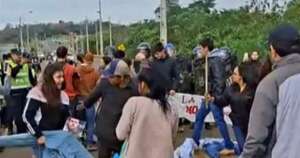 La Nación / Reportan enfrentamiento durante protesta de universitarios en Villa Ygatimí
