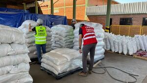 Limpio: Allanan depósito donde habrían ocultado cocaína entre maíz y poroto con destino a Europa