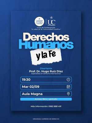 Ciclo de Conferencias por Aniversario de la FCJD - Portal Digital Cáritas Universidad Católica