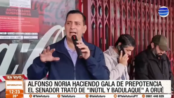 Alfonso Noria haciendo gala de prepotencia
