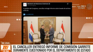 El canciller entregó informe de comisión garrote