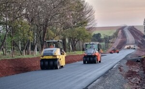 Sostenido avance en la ruta PY21 en Puerto Indio