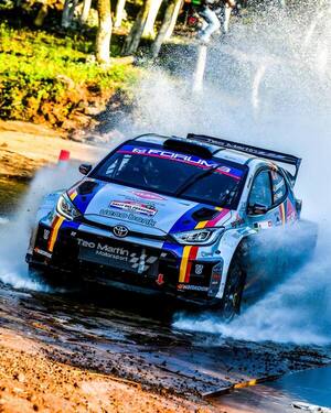 Una piedra dejó afuera de Rally del Paraguay a Diego Domínguez